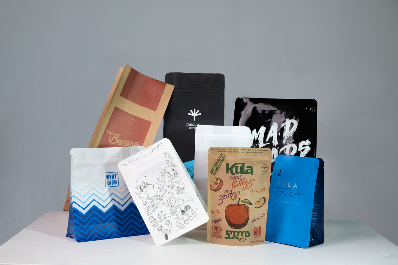 trükiga doypack kilepakendid